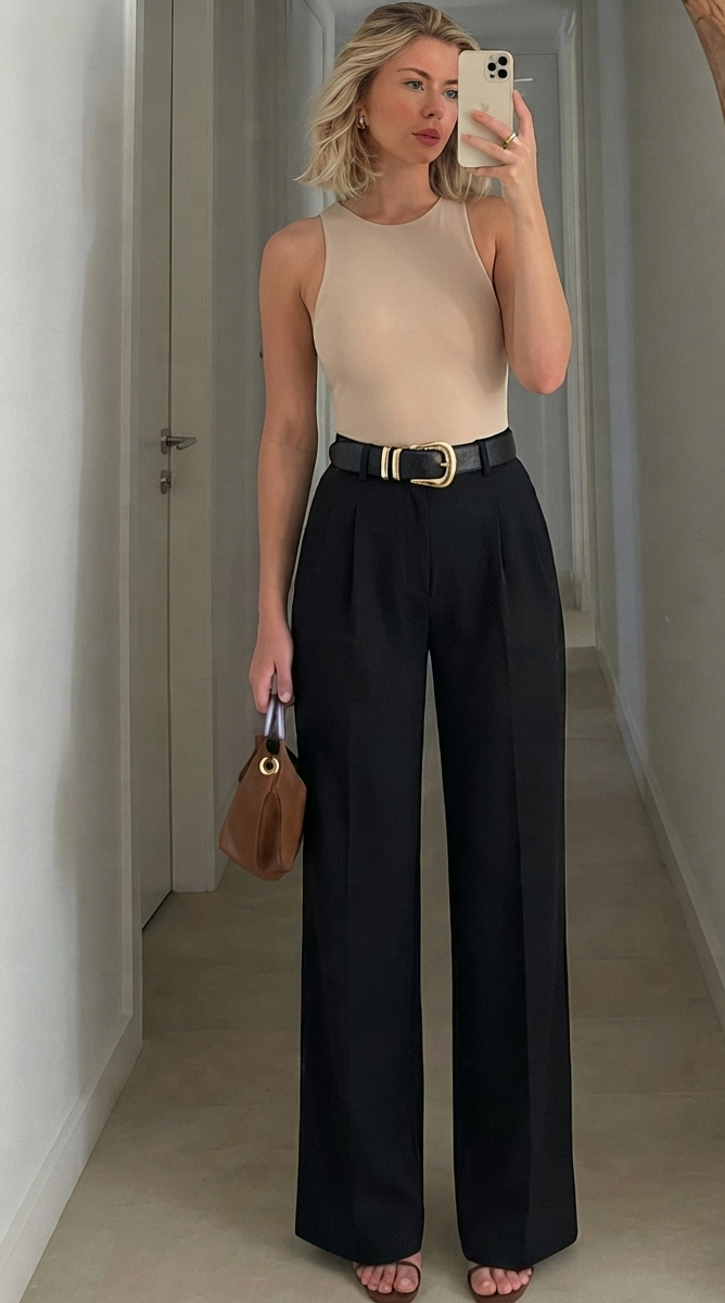 Women Relaxed High-Rise Easy Wash Pleated Trousers