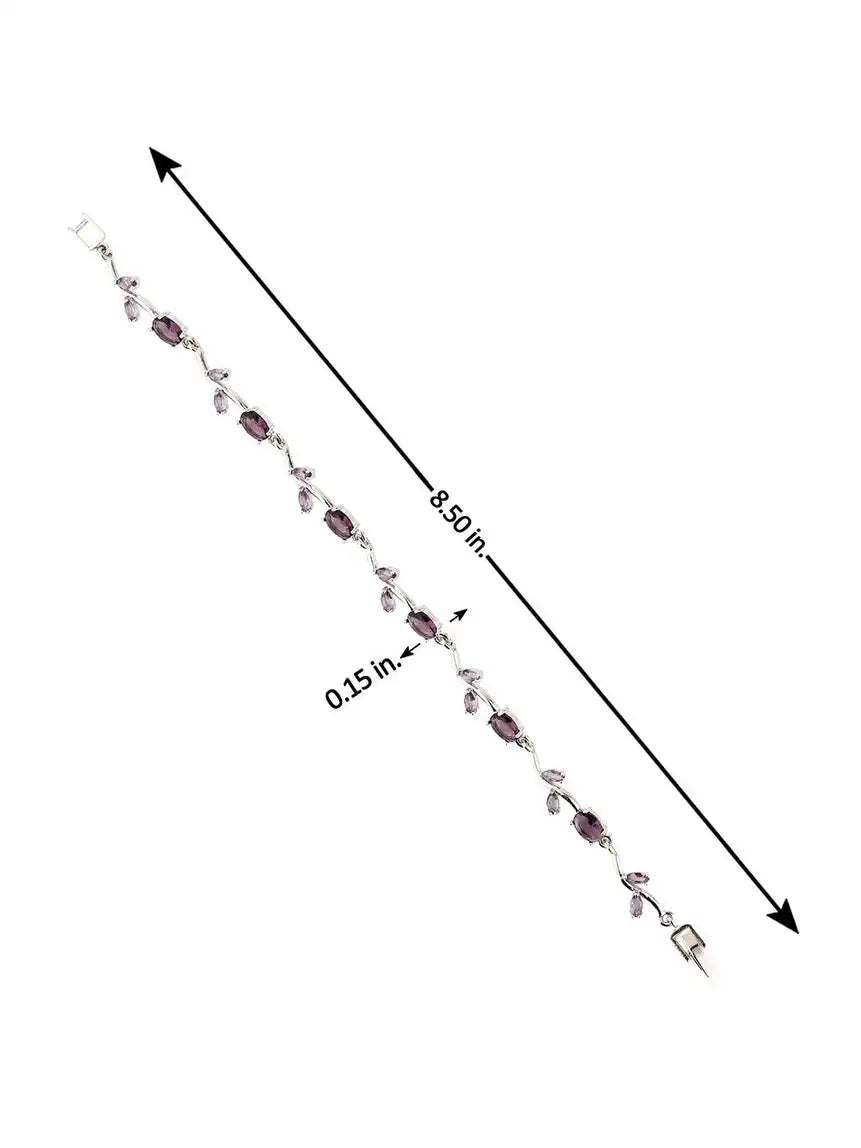 Women Stone studded Tulip Bracelet