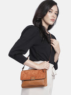 Cassie Solid Structured Sling Bag