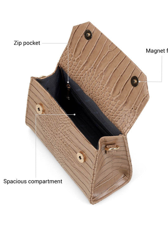 Textured PU Structured Handheld Bag