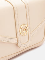 Leather Detachable Strap Structured Sling Bag