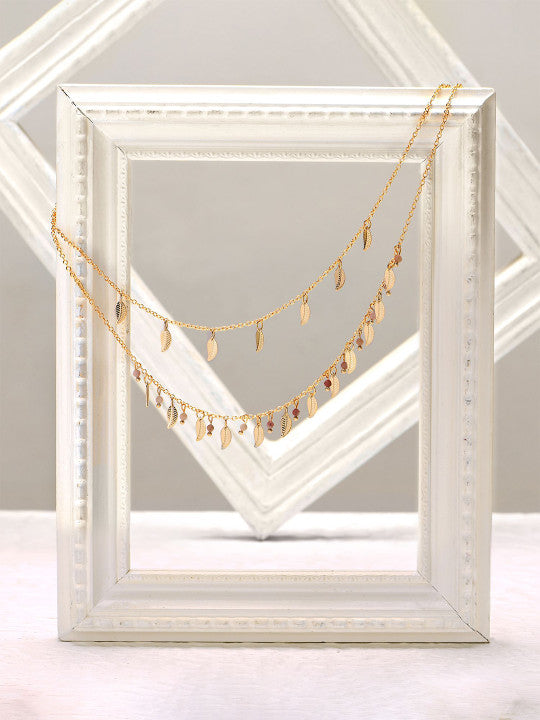 Layered Leaf Necklace