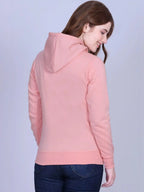 Women Printed Hooded Sweatshirt