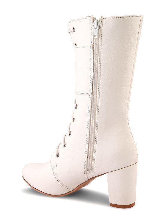 Women Round Toe Zip Boots