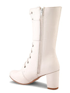 Women Round Toe Zip Boots