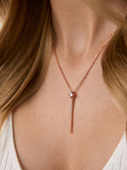 Rose Gold Brass Rose Gold-Plated Necklace