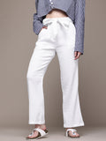 Women Textured High-Rise Wrinkle Free Trousers