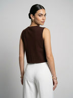 The Devil Wears Prada Round Neck Waistcoat
