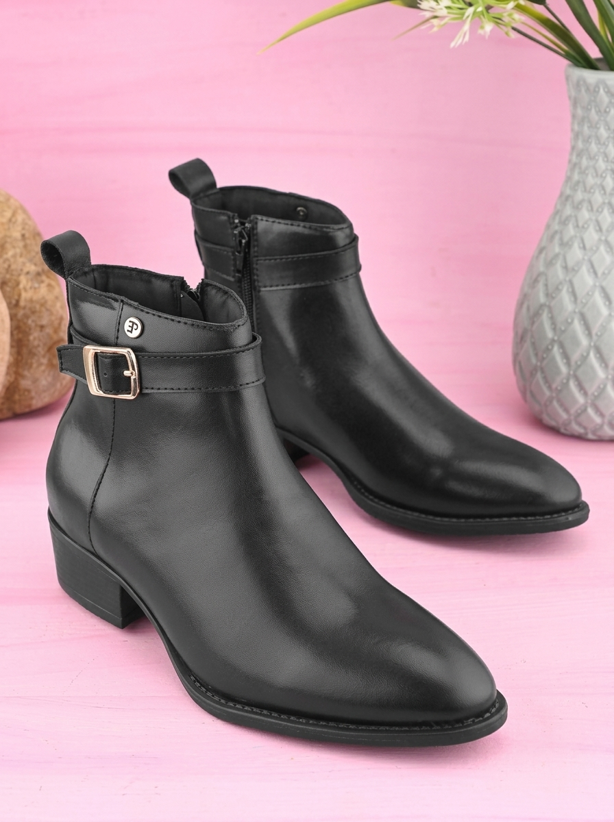 Women Casual Round Toe Mid-Top Chelsea Boots