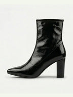 Women Round Toe Zip Regular Boots