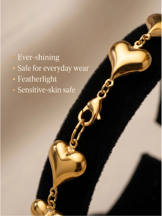 Women Gold-Plated Link Bracelet