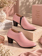 Women Textured Pointed Toe Regular Boots