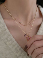 Gold-Plated Layered Necklace