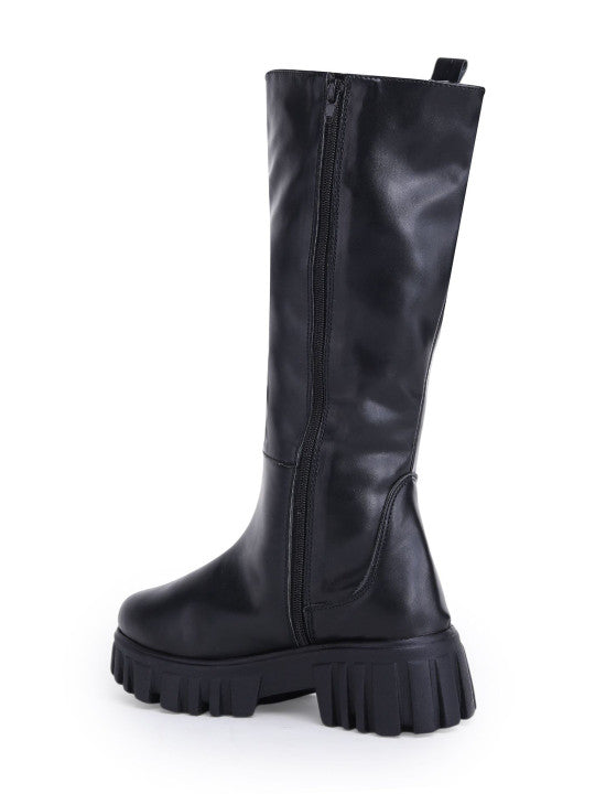 Women Round Toe Zip Winter Boots