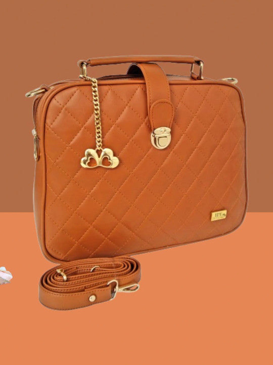 PU Structured Handheld Bag with Quilted