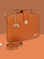 PU Structured Handheld Bag with Quilted