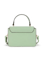 Colourblocked Adjustable Strap Structured Satchel Bag