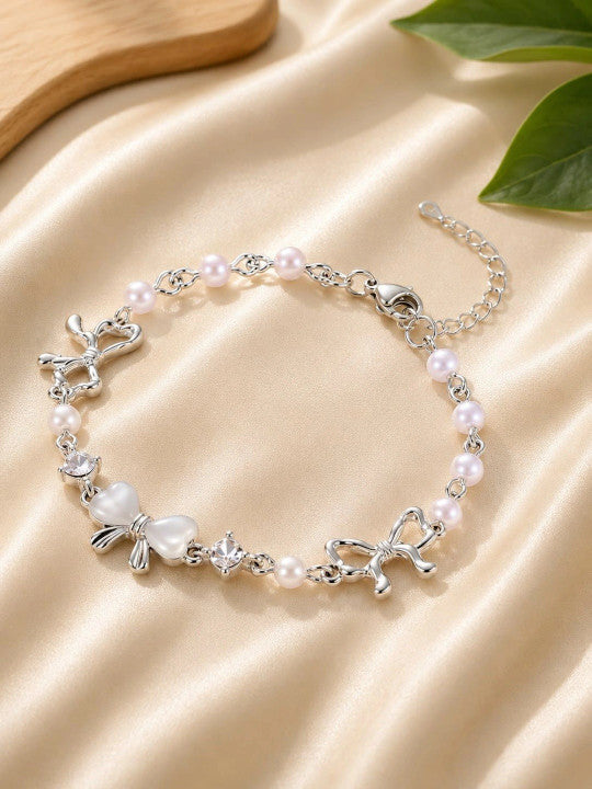 Women Silver-Plated Charm Bracelet