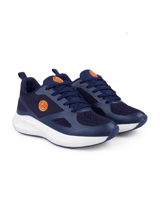 Women Blue Mesh Non-Marking Casual Sports Shoes