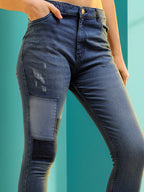 Women Slim Fit Mildly Distressed Stretchable Jeans