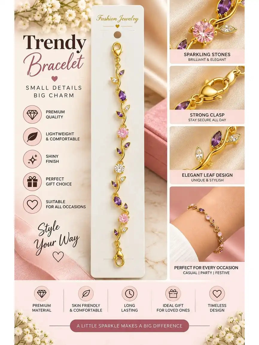 Women Gold-Plated Charm Bracelet