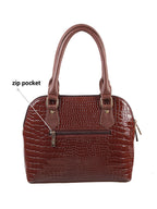 Animal Textured Medium Structured Handheld Bag