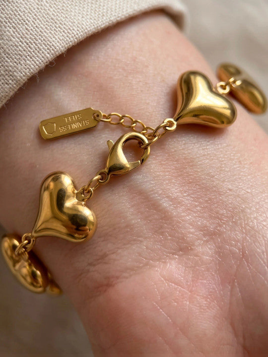 Women Gold-Plated Link Bracelet