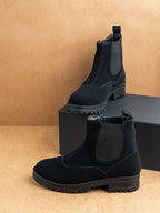 Women Block Heeled Chelsea Boots