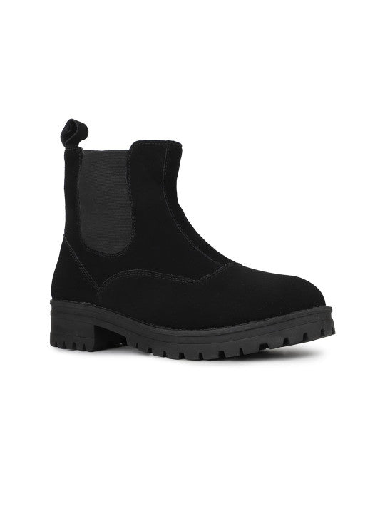 Women Block Heeled Chelsea Boots