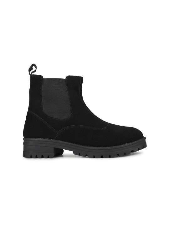 Women Block Heeled Chelsea Boots