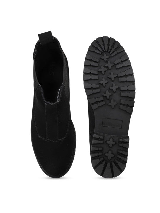 Women Block Heeled Chelsea Boots