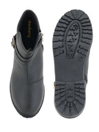 Women Textured Round Toe Zip Regular Boots