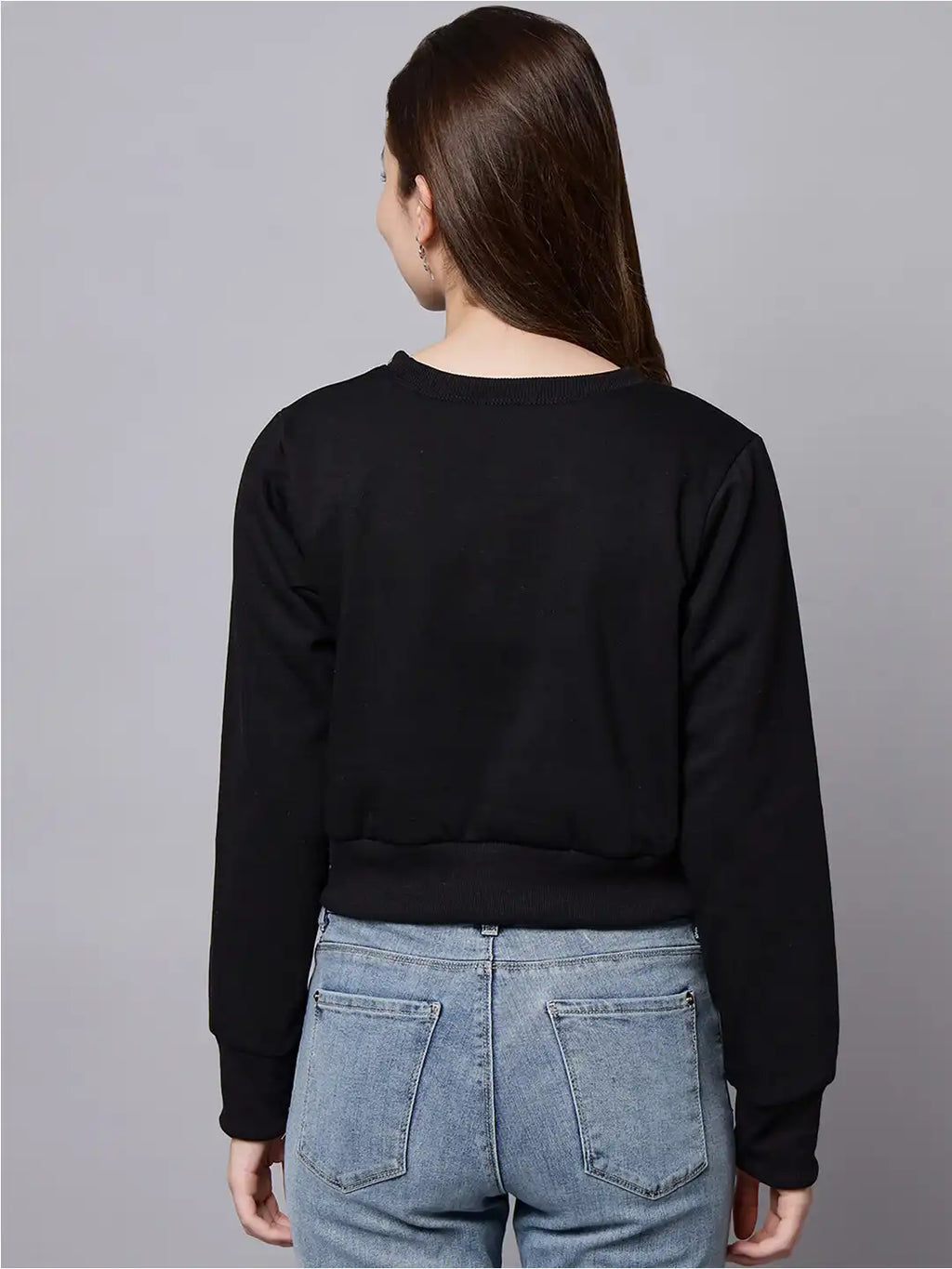 Round Neck Fleece Sweatshirt