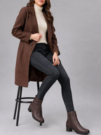 Women Round Toe Zip Regular Boots