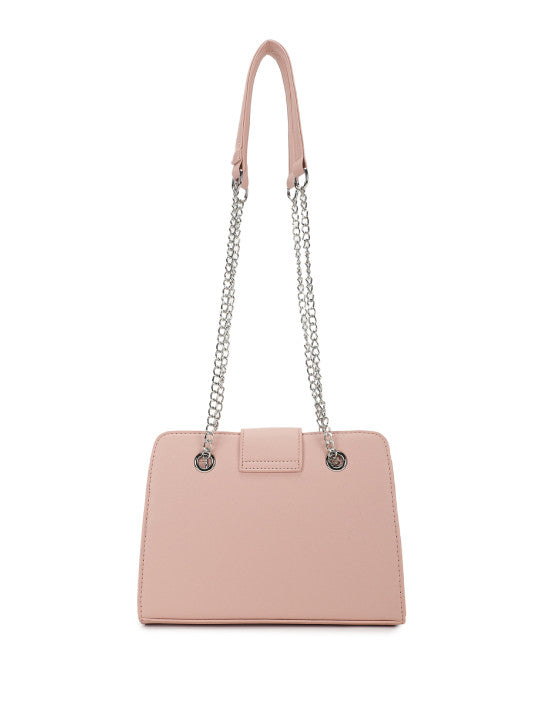Powder Quilted Small Structured Shoulder Bag