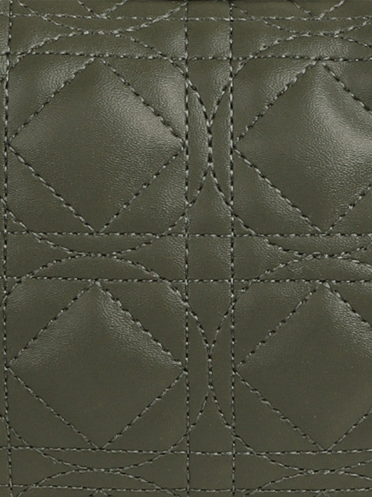 Quilted Small Half Moon Shoulder Bag