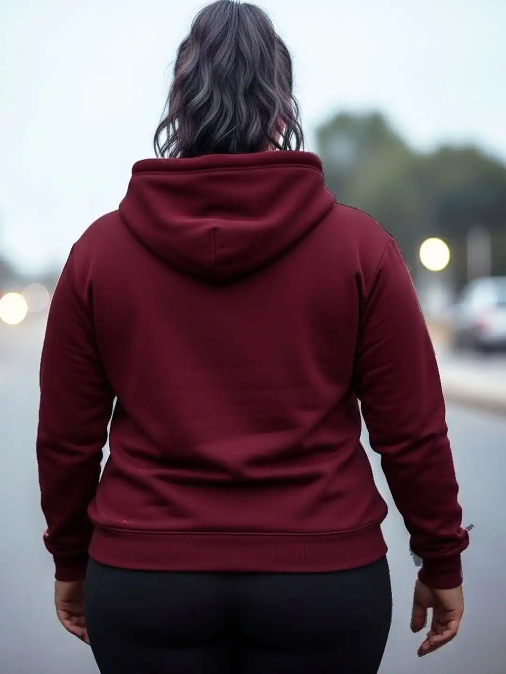 Typography Printed Hooded Full Sleeve Sweatshirt