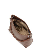 Solid Medium Structured Shoulder Bag