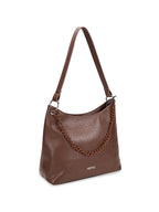 Solid Medium Structured Shoulder Bag