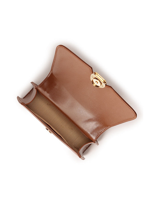Solid Detachable Strap Structured Satchel Bag