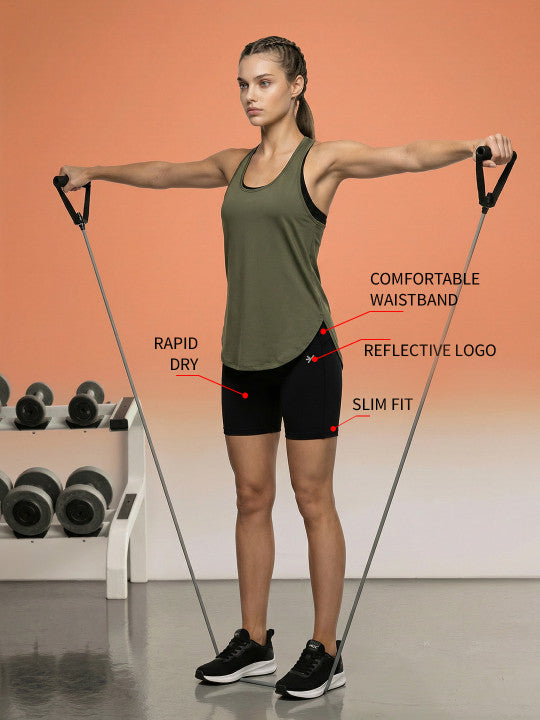 Women Slim Fit Rapid-Dry Training Shorts