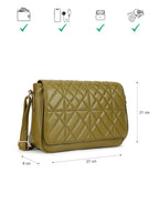 PU Sling Bag with Quilted