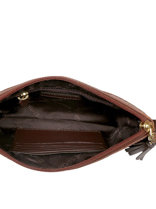 Morocco Animal Leather Structured Sling Bag