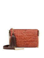 Morocco Animal Leather Structured Sling Bag