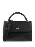 Detachable Strap Zip Detail Structured Satchel Bag
