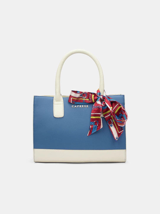 Colourblocked Structured Handheld Bag