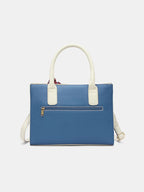 Colourblocked Structured Handheld Bag