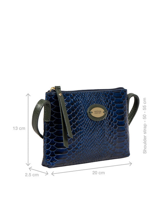 Teresa Animal Textured Leather Structured Sling Bag