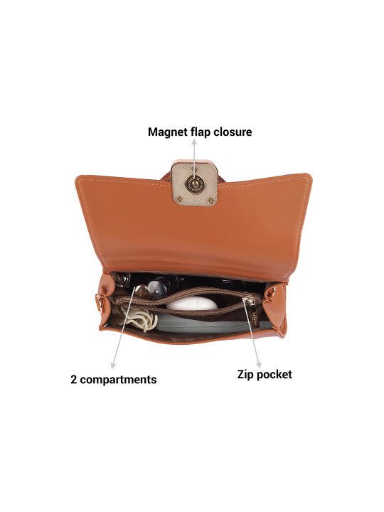 Abstract Detachable Strap Structured Handheld Bag