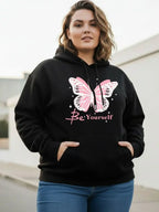 Women Printed Hooded Sweatshirt